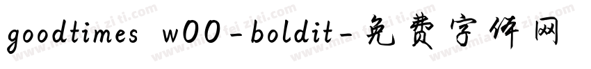 goodtimes w00-boldit字体转换